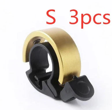 Sleek aluminum alloy bicycle bell with advanced sound alarm for safe cycling on mountain bikes and road bikes
