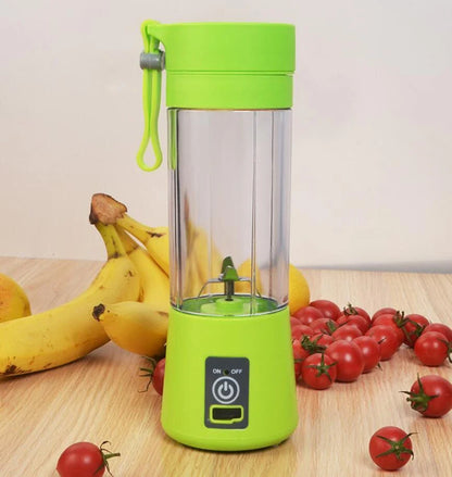 Portable USB-powered citrus juicer with compact design and stainless steel blades for making fresh, flavorful juices on-the-go