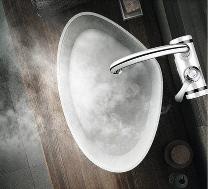 Electric instant water heater tap with adjustable temperature for kitchen or bathroom use