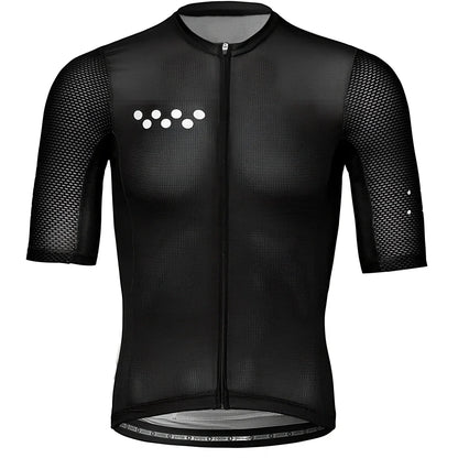 Men's cycling jersey with moisture-wicking fabric in multiple sizes from XS to 4XL