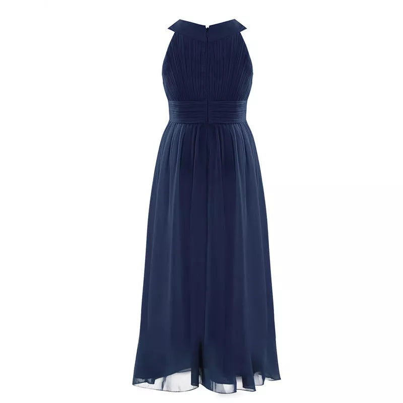 Girl's elegant piano performance and birthday princess dress in various colors