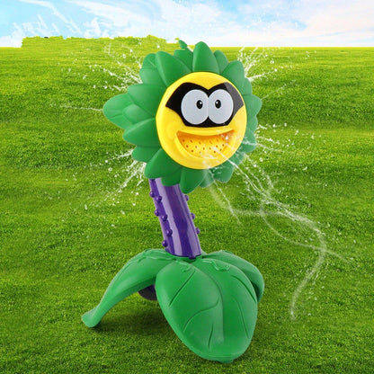 Cartoon Sprinkler Water Toy for kids summer play with rotating water spray