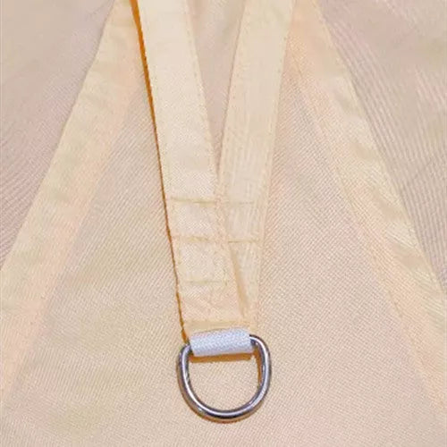 Outdoor shade cloth providing 98% UV protection in beige