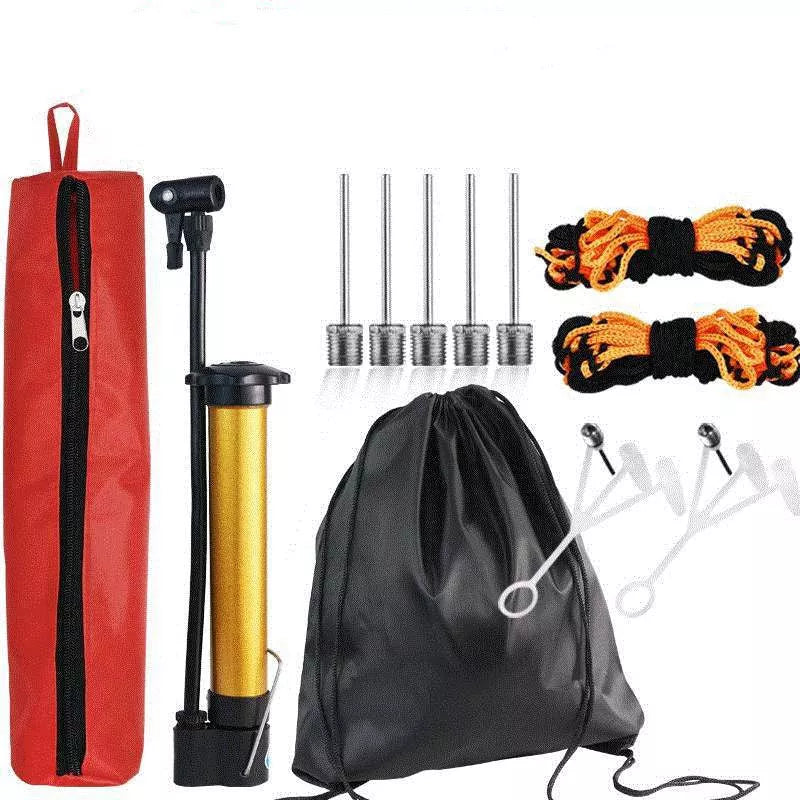 Basketball pump with multi-purpose air needles and accessories for sports equipment inflation