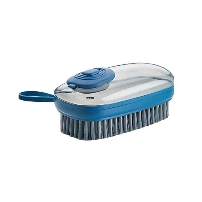 Automatic liquid cleaning brush with ergonomic grip in multiple colour options