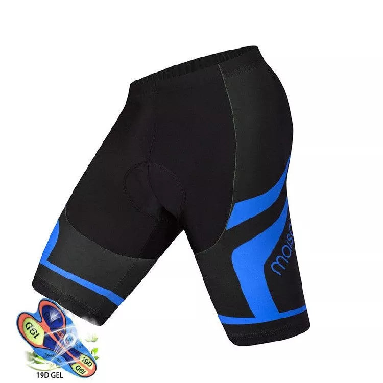 Men's anti-slip cycling shorts with gel pad for enhanced comfort and performance