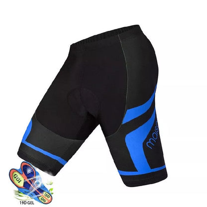 Men's anti-slip cycling shorts with gel pad for enhanced comfort and performance
