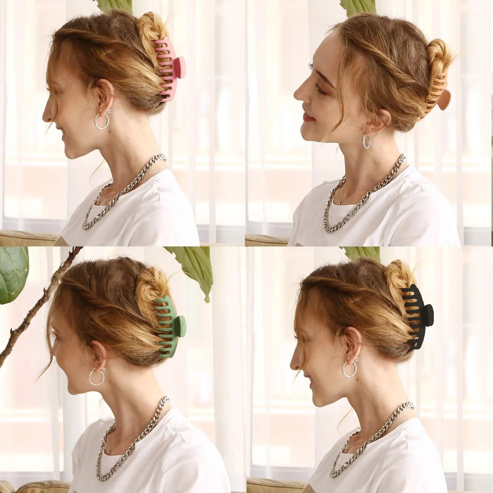 Candy-colored ponytail clip hair accessory in various vibrant colors, perfect for showers and styling