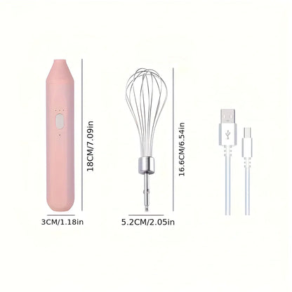 Black hand-held electric whisk with stainless steel beaters and digital speed display