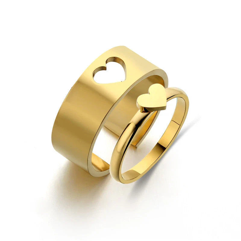 Elegant titanium steel ring with customizable peach, butterfly, and cross designs, perfect for special occasions and gift-giving