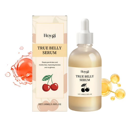100ml bottle of abdominal firming fluid skincare serum with hyaluronic acid and botanical extracts