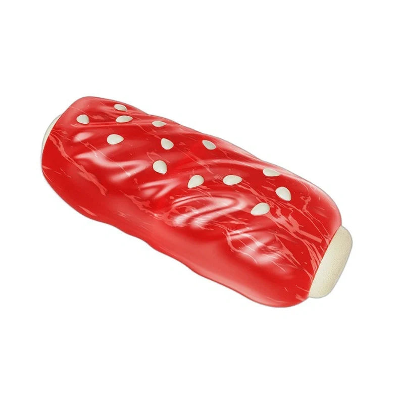 Glue Toothbrush Snack Molar Rod plastic dog toy with textured surface and treat compartment