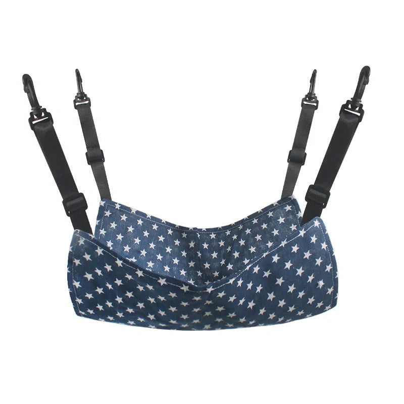 Cozy lamb fleece cat hammock bed for indoor pets, available in multiple sizes and colors