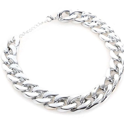 Gold colour chain style dog collar adjustable from 21cm to 50cm circumference for small medium dogs