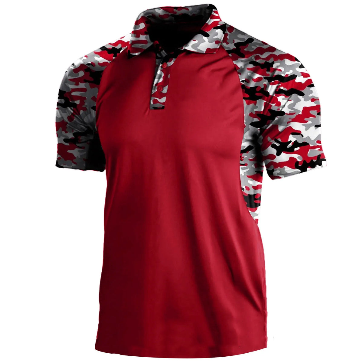 Men's striped short-sleeved polo shirt with lapel collar and zip front in polyester fibre, summer top in sizes S to XXXL