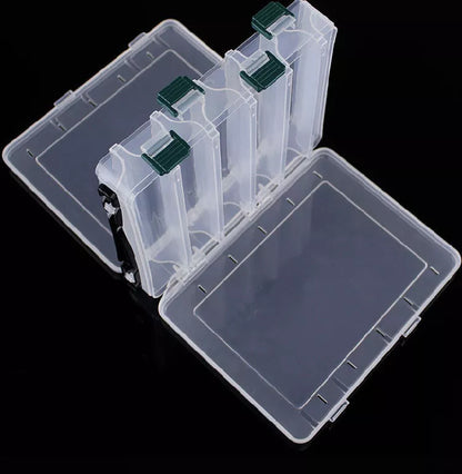 White ABS engineering material lure fishing tackle box in two sizes