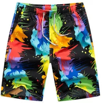 Quick Dry Printing Beach Shorts with vibrant colors and eco-friendly natural pulp dyeing