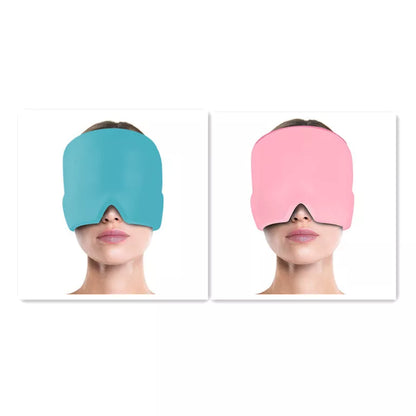 Cold Compress Hood for migraine and stress relief with soft gel design
