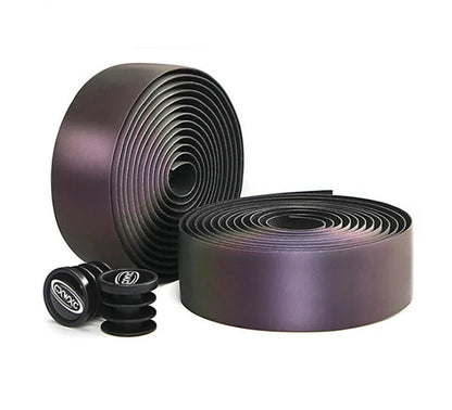 Reflective handlebar tape roll 2150mm x 30mm x 2.8mm in PU EVA MicroTex with rainbow reflective finish