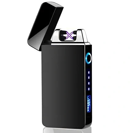 JL 315 rechargeable plasma lighter with windproof double arc technology and USB-C charging port