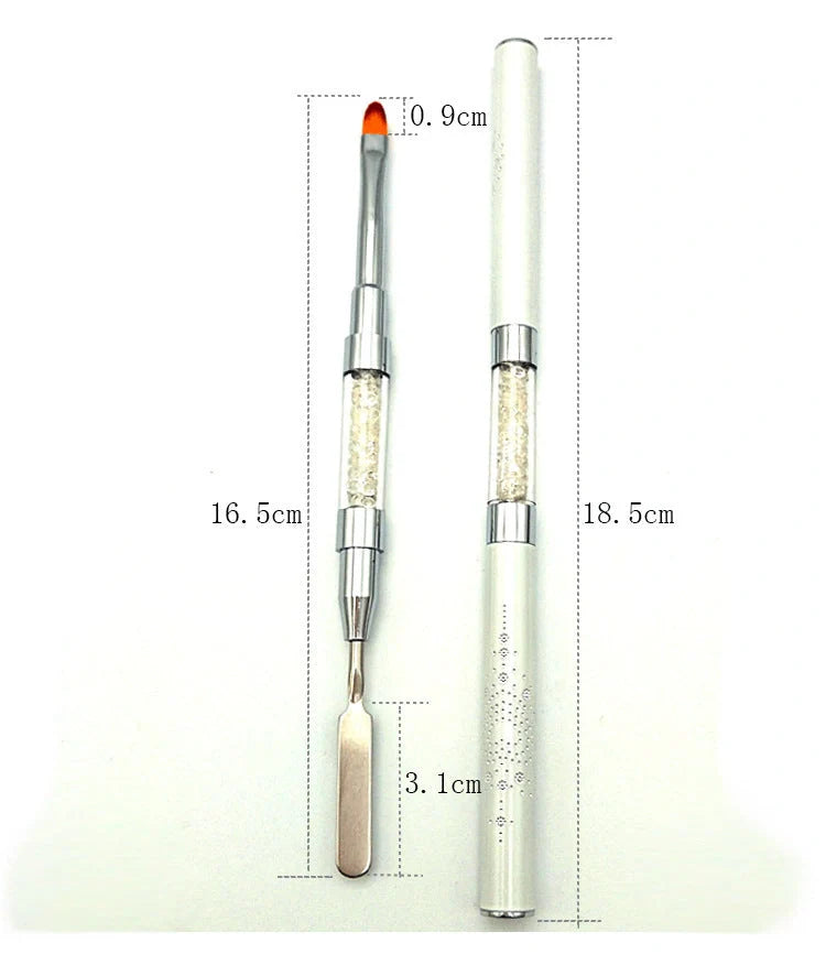 Gel Nail Crystal Extender Kit with polish and tools for salon-quality nails at home