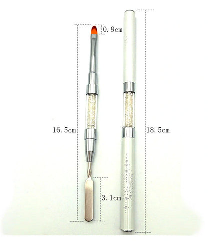 Gel Nail Crystal Extender Kit with polish and tools for salon-quality nails at home