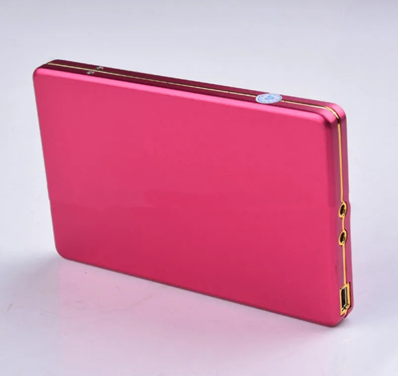 Ultra-thin 2.5 inch metal mobile hard disk with USB 2.0 or USB 3.0, 5400rpm, 8MB cache and indicator light in black, blue or rose red
