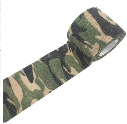 Camouflage Non-woven Elastic Bandage with self-adhesive feature for secure wound coverage