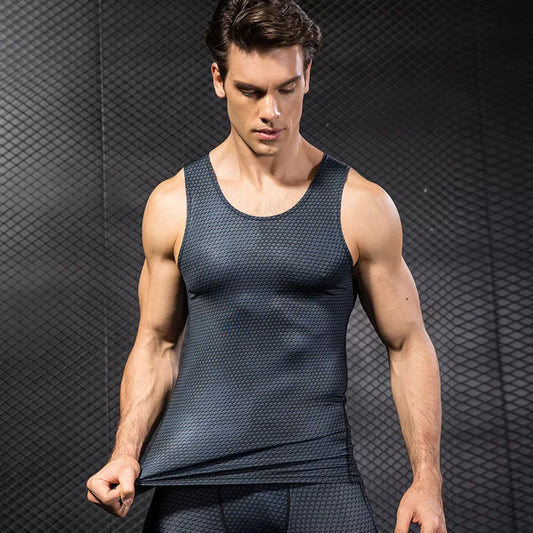 Men's Sports Vest in Polyester Fiber, available in multiple colors and sizes