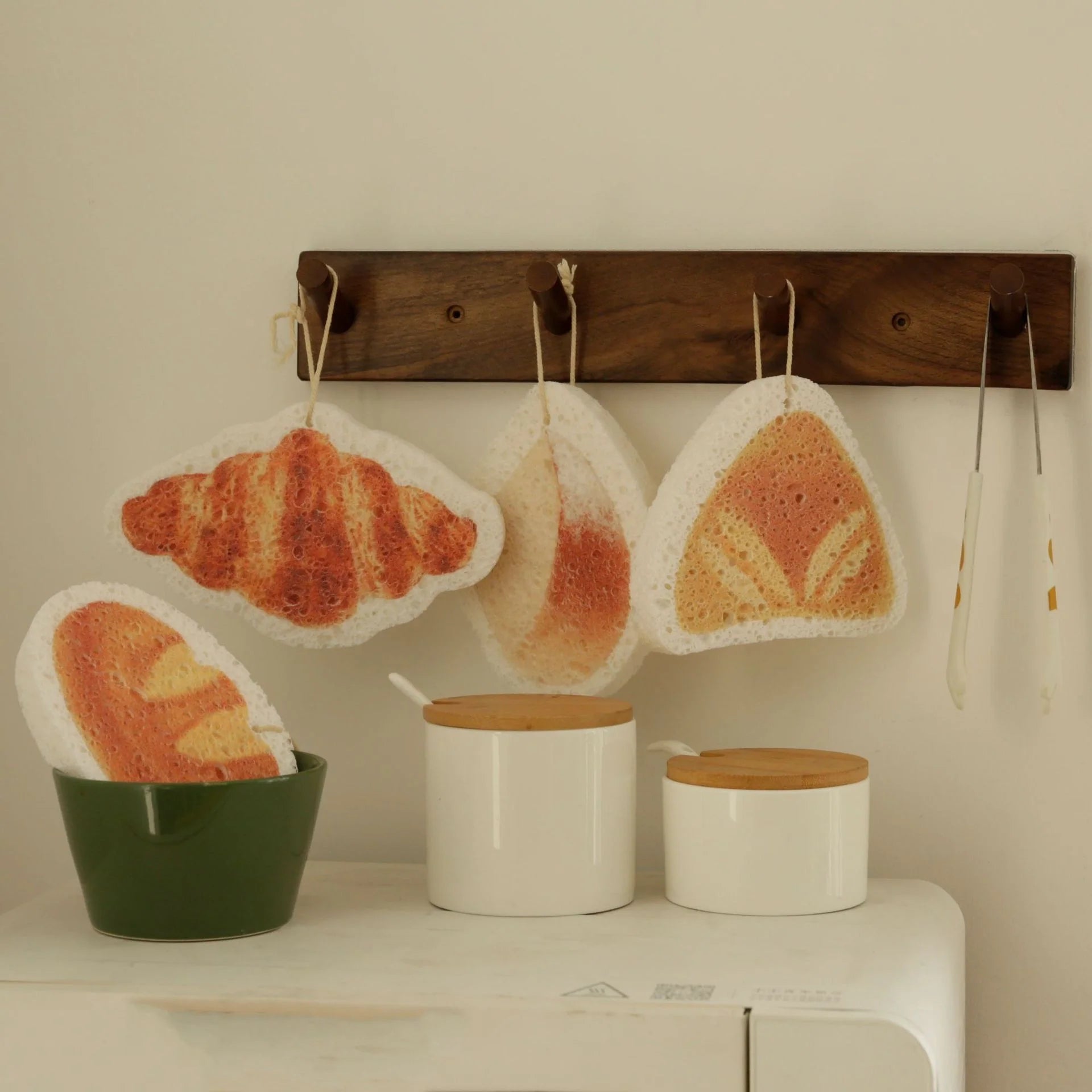 Bamboo fiber dish towel with cartoon patterns for kitchen cleaning