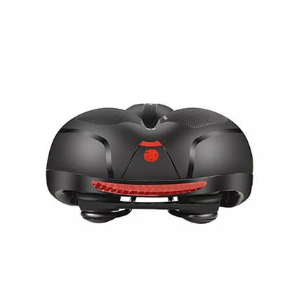 Hollow seat cushion bicycle seat with memory foam padding for enhanced cycling comfort