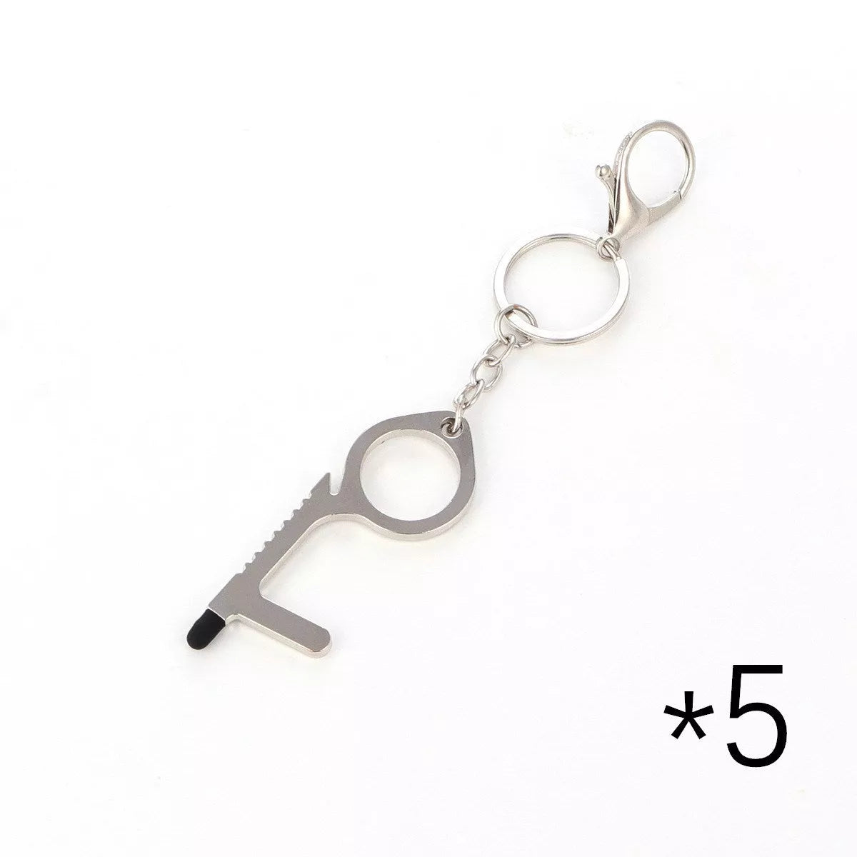 Alloy protective door opener keychain in various colors