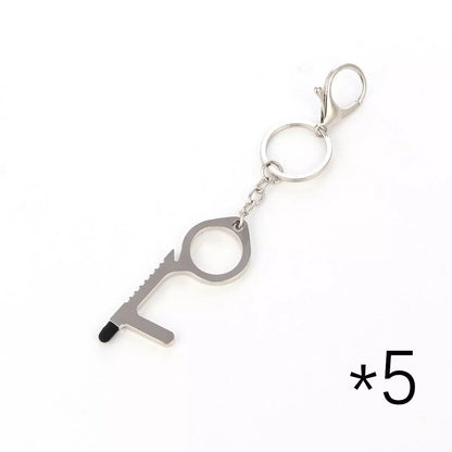 Alloy protective door opener keychain in various colors