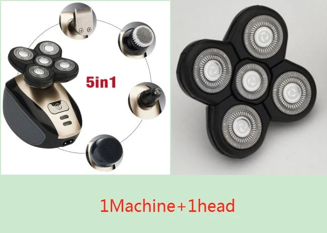 5-in-1 Multifunctional Electric Shaver for Men with 5 Floating Blades