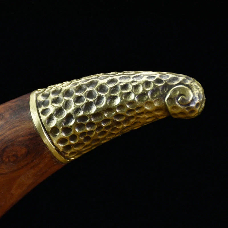Premium forged meat cleaver with a thick, sharp manganese steel blade and a beautiful rosewood handle