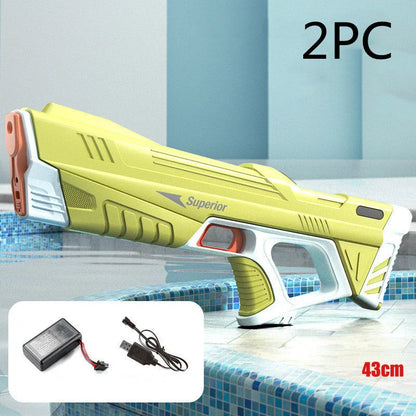 Automatic Electric Water Gun with motorized pressurization system for powerful, continuous water blasting