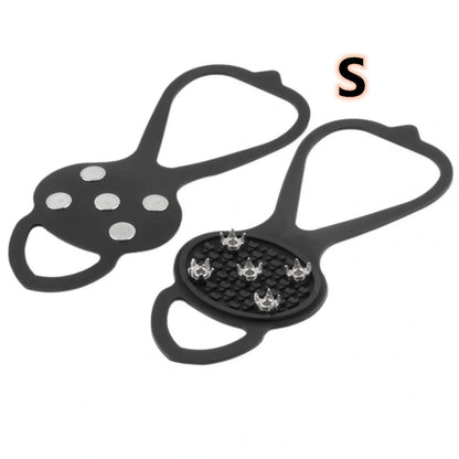 Silicone Non-Slip Shoe Grips for ice and snow safety in multiple colors