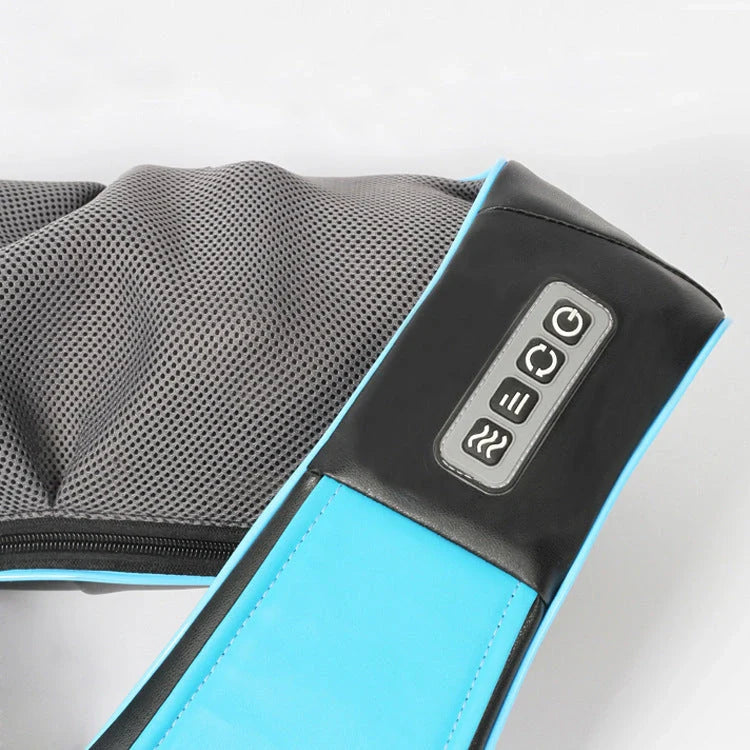 Cervical spine kneading massage shawl with infrared heating for pain relief
