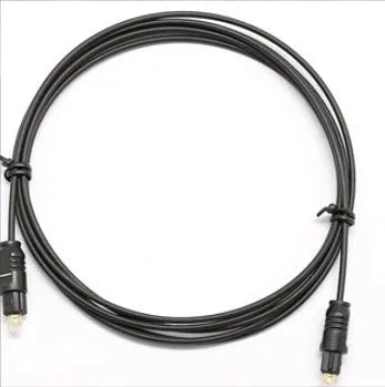OD2.2 slim optical digital audio cable with Toslink connectors for home cinema and hi-fi systems.