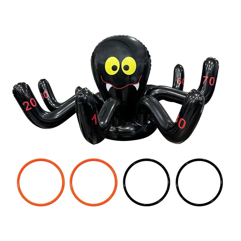 Inflatable Octopus Ferrule Throwing Toy in multiple colours for teenager ability training