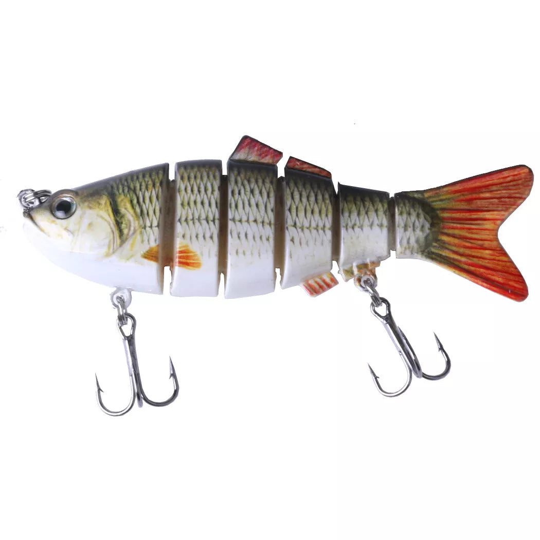 Plastic bait fish with high-strength hooks for effective fishing