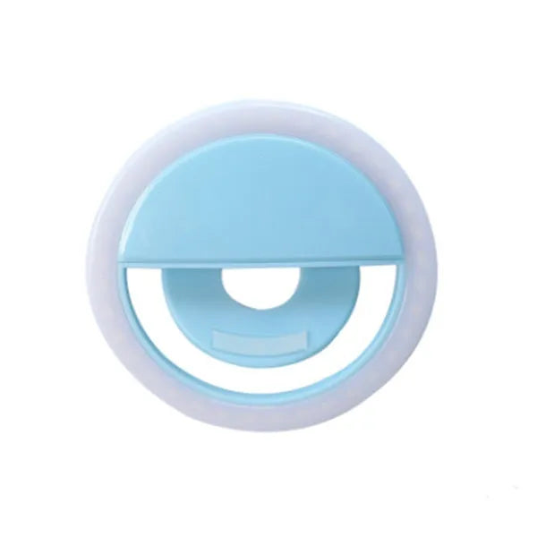 WQ-20 rechargeable LED self-timer fill light, 80mm round, stepless dimming, green or pink