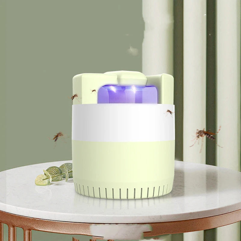 Mini USB Mosquito Killer Lamp in cherry blossom pink, sky blue, and light grass green