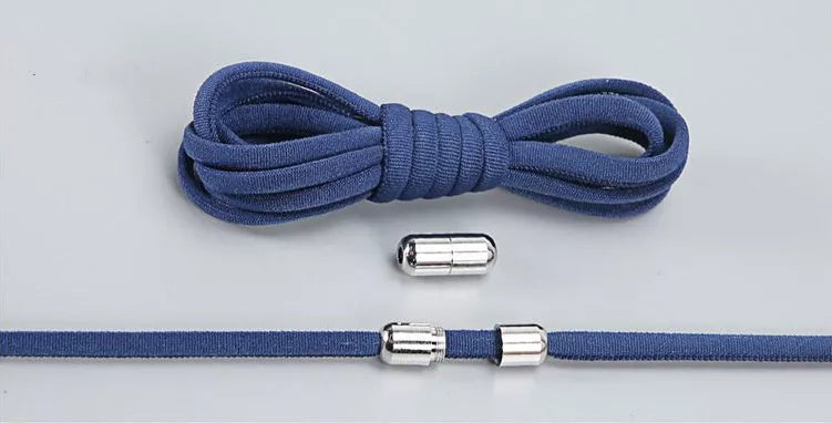 Lazy Laces shoe laces with metal buckles in various colors for a secure fit