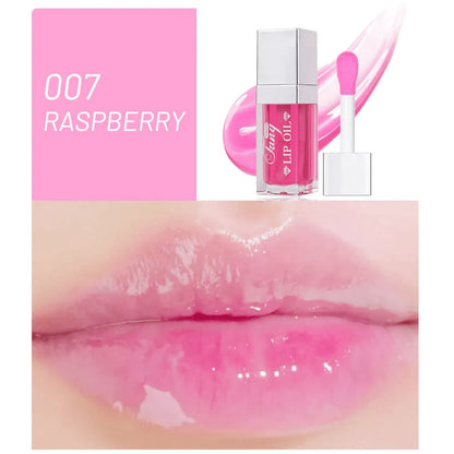 Bright lip gloss mint lipstick in five colour shades with moisturising and repairing effects