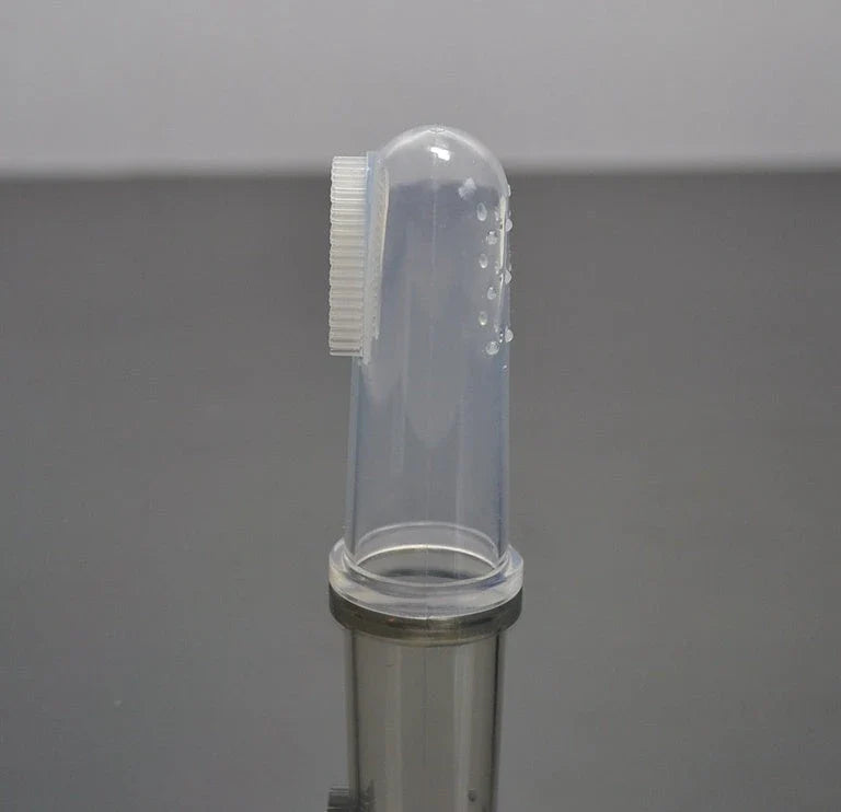 Premium Finger Toothbrush for Pets made of durable silicone for gentle and effective dental cleaning