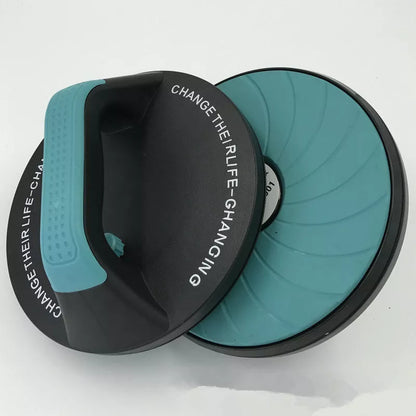 Fixed round push-ups fitness equipment in black and blue for muscle training