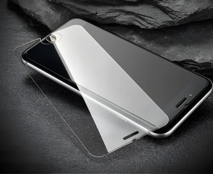 Tempered glass screen protector with 9H hardness and oleophobic coating for iPhone and Samsung phones