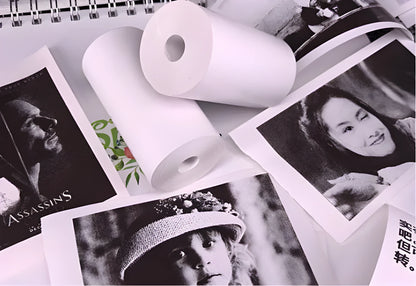 PerPage Mini wireless portable thermal printer paper in Regular, Label and Sticker types, with colour and Q3 or Q6 quantity options.