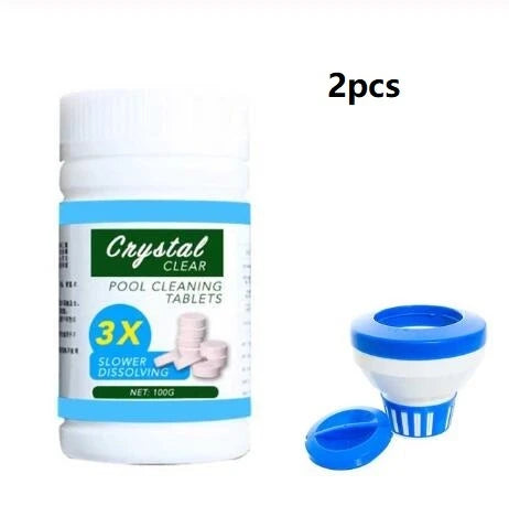 Premium effervescent pool purifier tablets that enhance water clarity and prevent algae growth in swimming pools